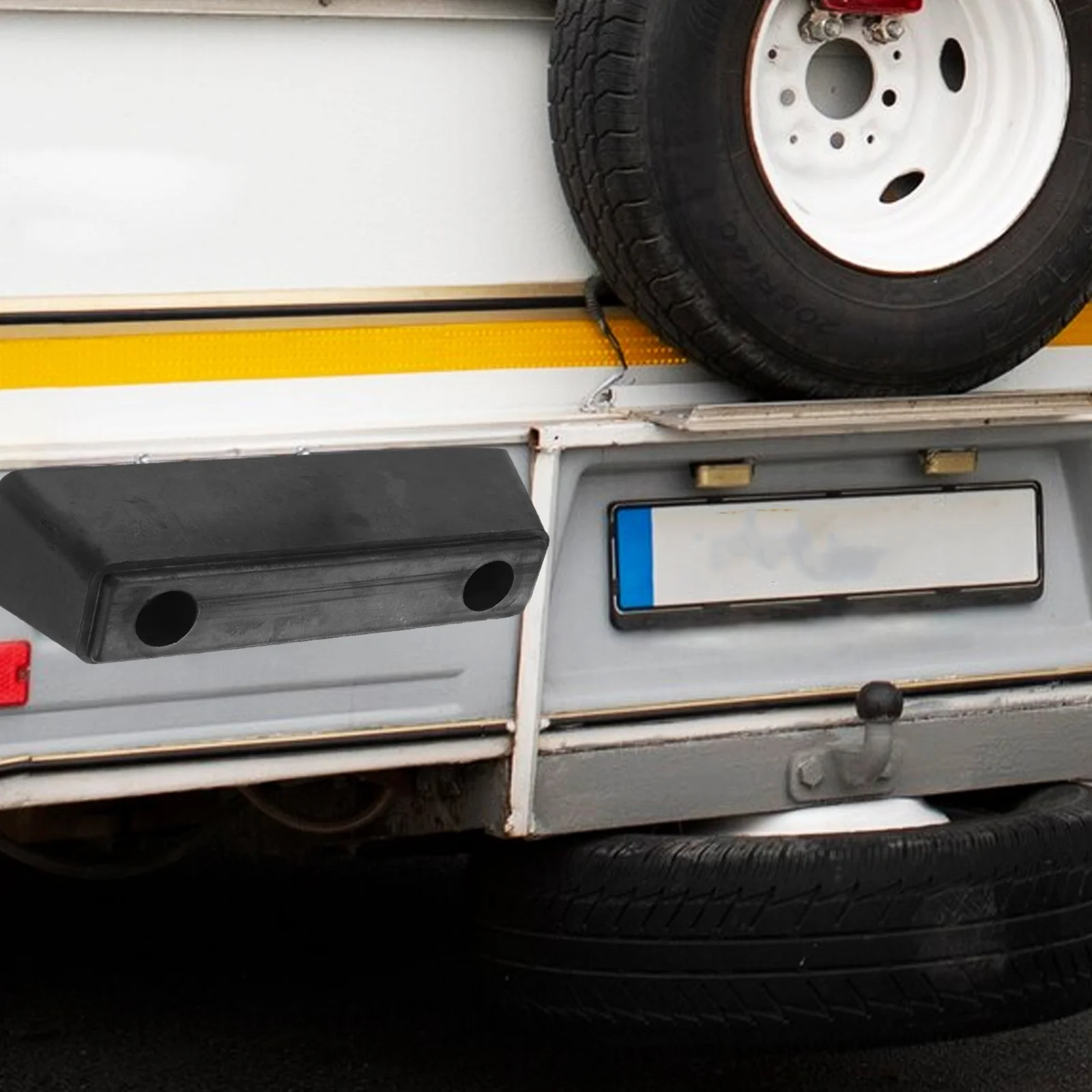 

Truck Accessories Rubber Buffer Block Bumper Large Car Black Dock Hard Blocks Solid Stopper For Trailer Van Vehicle Tail