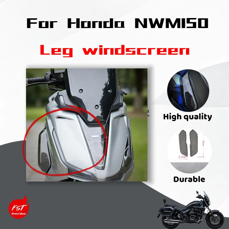 For Honda NWG150 Dedicated Leg Windshield Leg Cover Anti-Cold Modified Foot Windshield Side Windshield Accessories