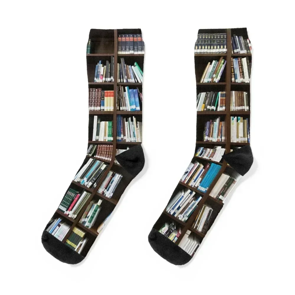 Bookshelf Books Library Bookworm Reading Socks FASHION Wholesale Argentina Men Socks Women's