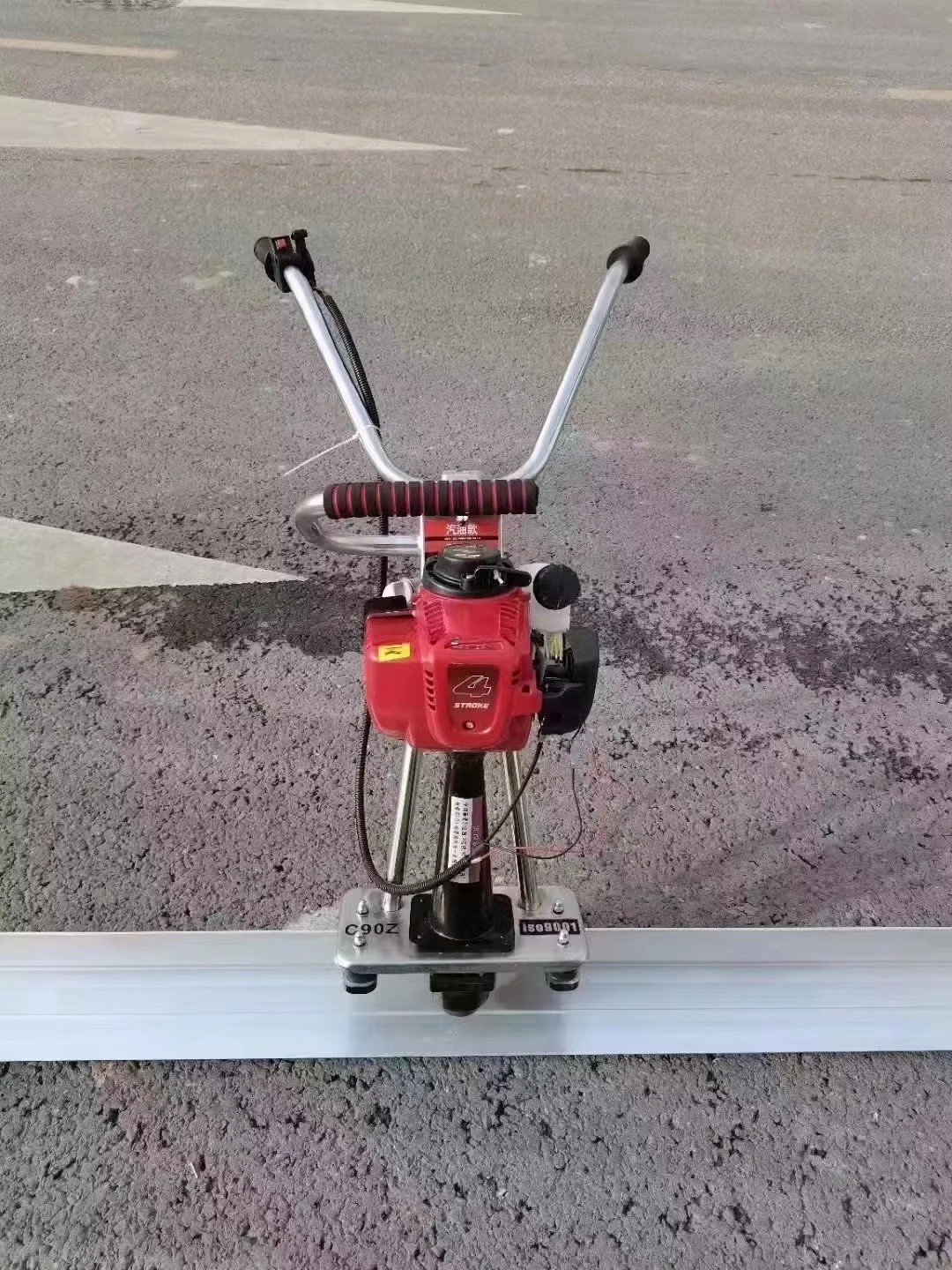Stainless Steel Ruler Concrete Surface Finishing Vibrating Screed Edge Leveling Tamper Spirit Level Aluminium Level Vibrator