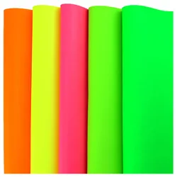 30x132cm Roll Neon Green Pink Soft Smooth Faux Synthetic PU Leather Fabric For Handbags Bows Sewing Craft DIY BH471