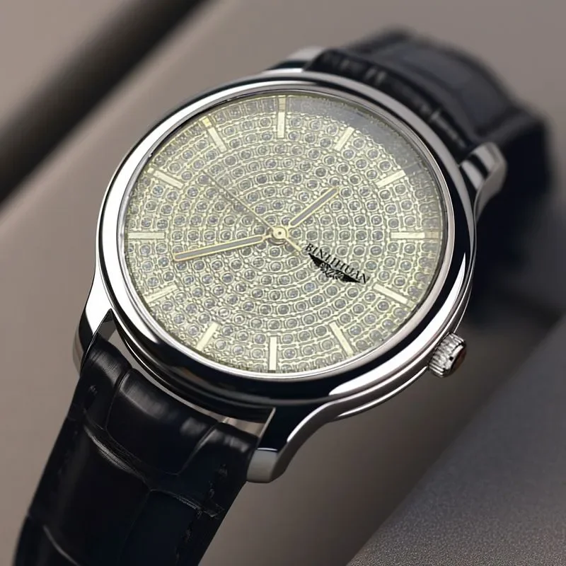 New 2025 Authentic Men's Quartz Watch Korean Edition Classic High-End Waterproof Fashionable Simple Handsome Timepiece Gift