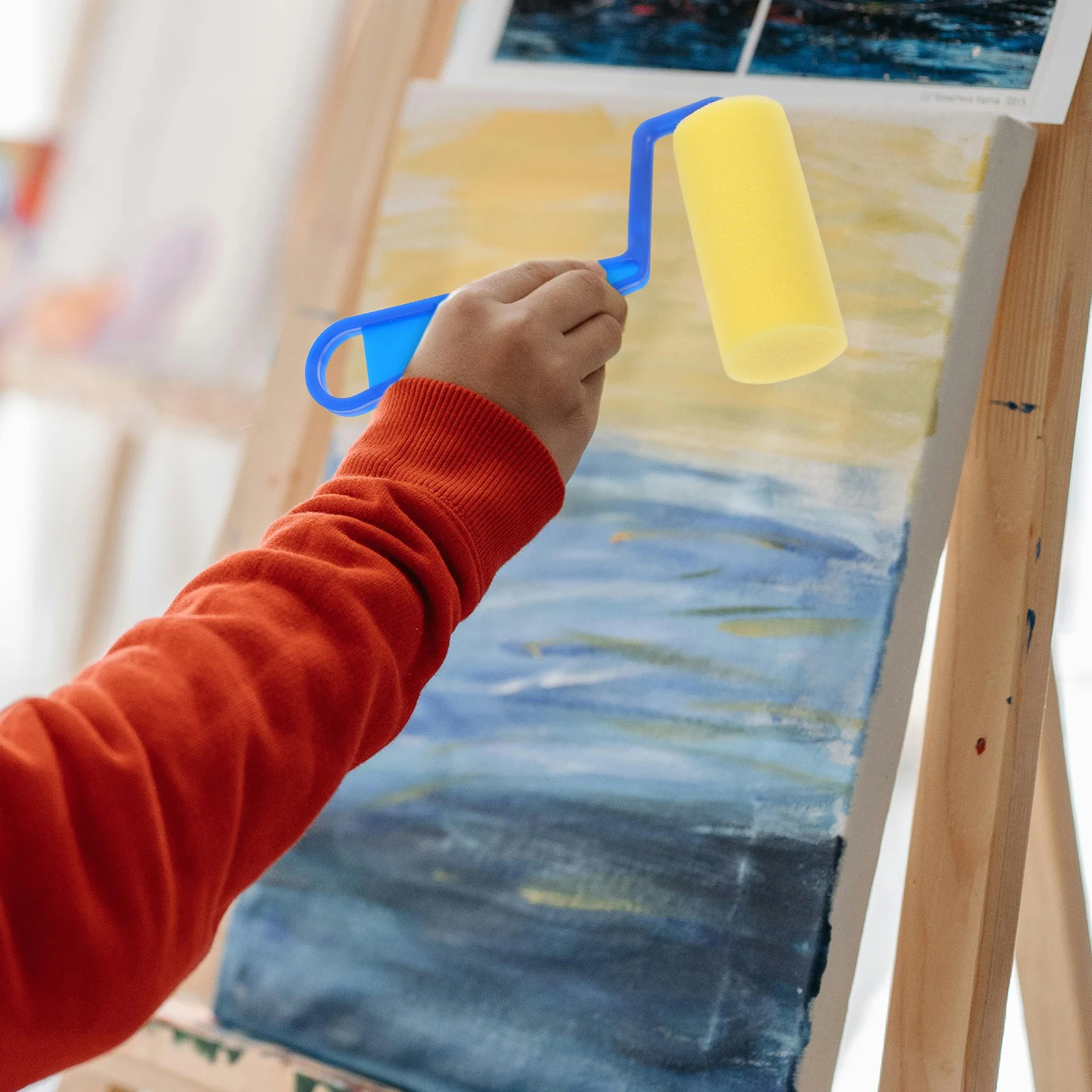 

Diy Art Sponge Set Yellow Kids Creative Watercolor Graffiti Drawing Tools For Early Learning Craft Activity Painting Sponge