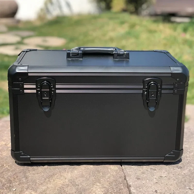 Aluminum Organizer Suitcase Large Hard Case Tool Storage Box Multifunctional Waterproof Safe Portable Toolbox for Car Mechanic