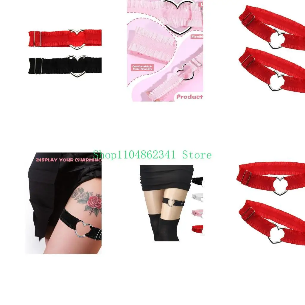 

5asd Lingerie Thigh Chain Belt Leg Garter for Gothic Thigh Garter Fashion Enthusiasts