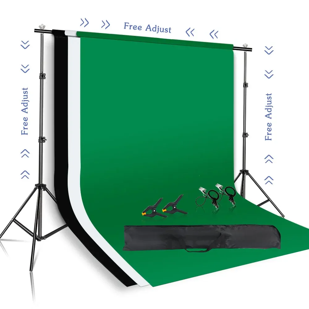 Background Stand Kit Support System Backdrops With Adjustable Stand for Photography Photo Studio Chromakey Green Screen Frame