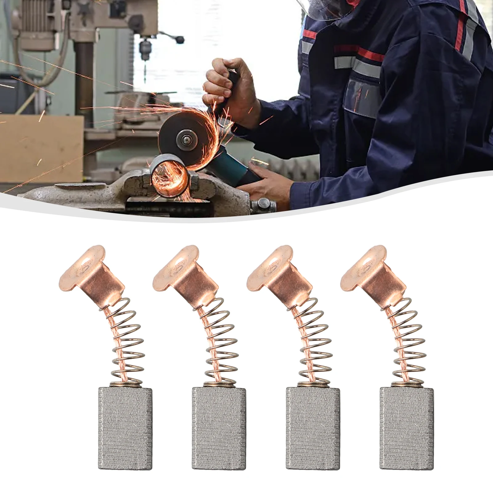 New Carbon Brushes Intermittent Motors Poor Motor Operation Brush Wear Carbon Fiber Brushes for Power Tools  New