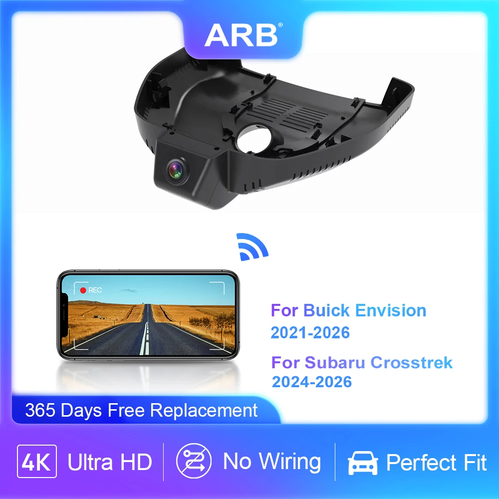 4K Car DVR for Buick Envision 2021 2022 2023 2024 2025 2026, ARB OEM Look Dash Camera for Subaru Crosstrek 2024 2025 2026