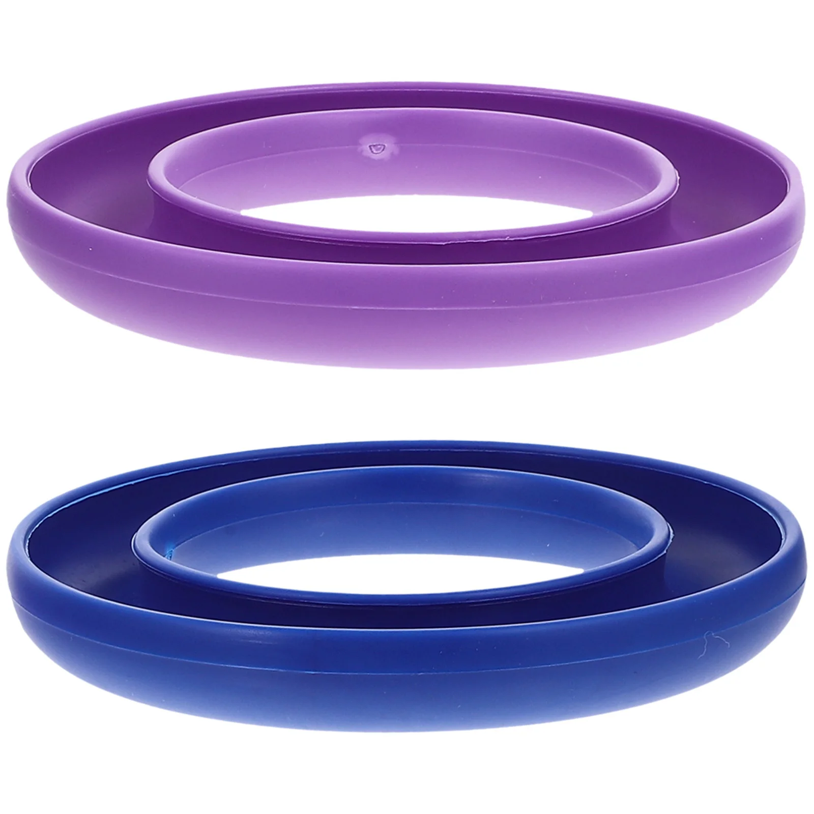 

2Pcs Lightweight Silicone Bobbins Case for Domestic Sewing Machines Simple Design Easy to Store Purple Blue Sewing Bobbins Case