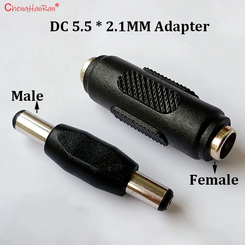 1/5 Paar DC 12V Netzteil DC5,5 * 2,1mm Dual Männlich Weiblich Dc Gerade Durch Stecker DC Männlich Weiblich Stecker