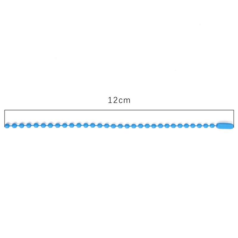 20-200pcs/lot 10/12cm Colorful Ball Bead Chains For DIY Keychain Dog Tag Label Hand Tag Jewelry Making Accessories