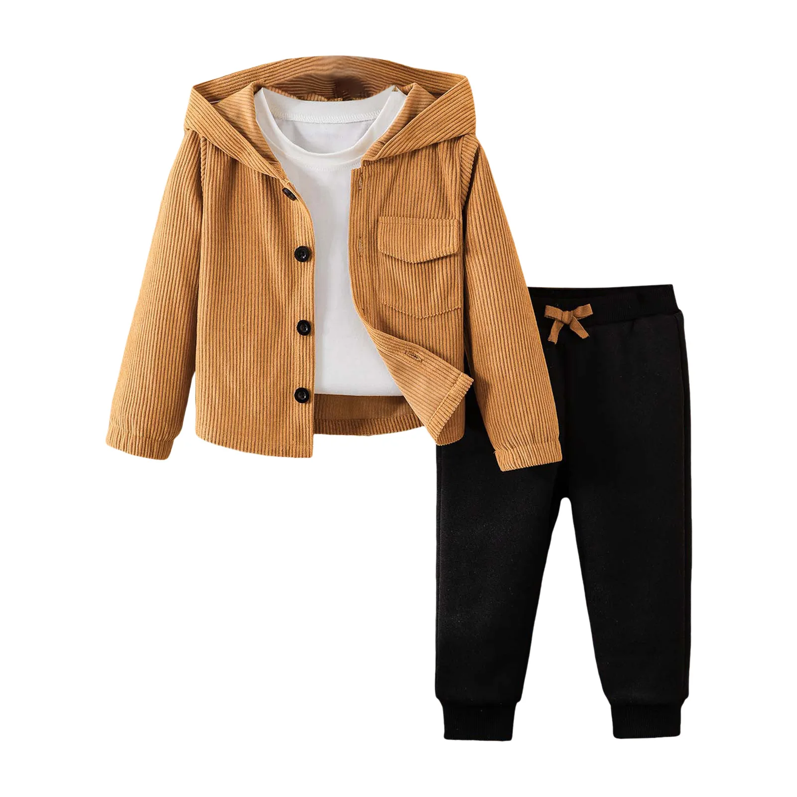 

Наряды для мальчиков, куртка с капюшоном и длинными рукавами для мальчиков, удобный повседневный модный и теплый костюм, рождественские штаны для маленьких мальчиков