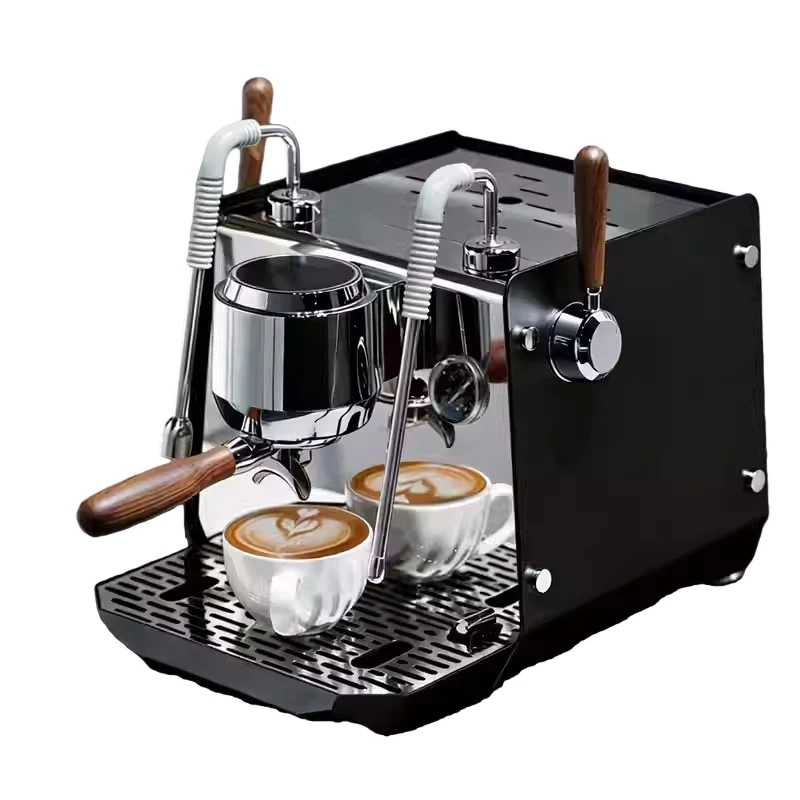 Semi-Automatic Commercial Grade Espresso Maker | Dual Stainless Steel Boiler PID Smart Control Adjustable Pre-Infusion Italian