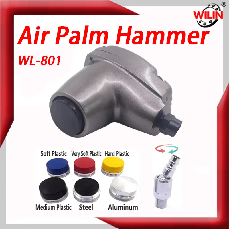 

WILIN Multipurpose Handheld Air Hammer Pneumatic Palm Hammer Palm Treasure Sheet Metal Tire Repair Pushpin Foam Nail