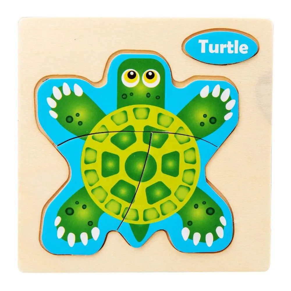 Interesting Wood 3D Animal Jigsaw Animal Traffic Jigsaw 3D Wooden Puzzle Interactive Game Early Education Baby Montessori