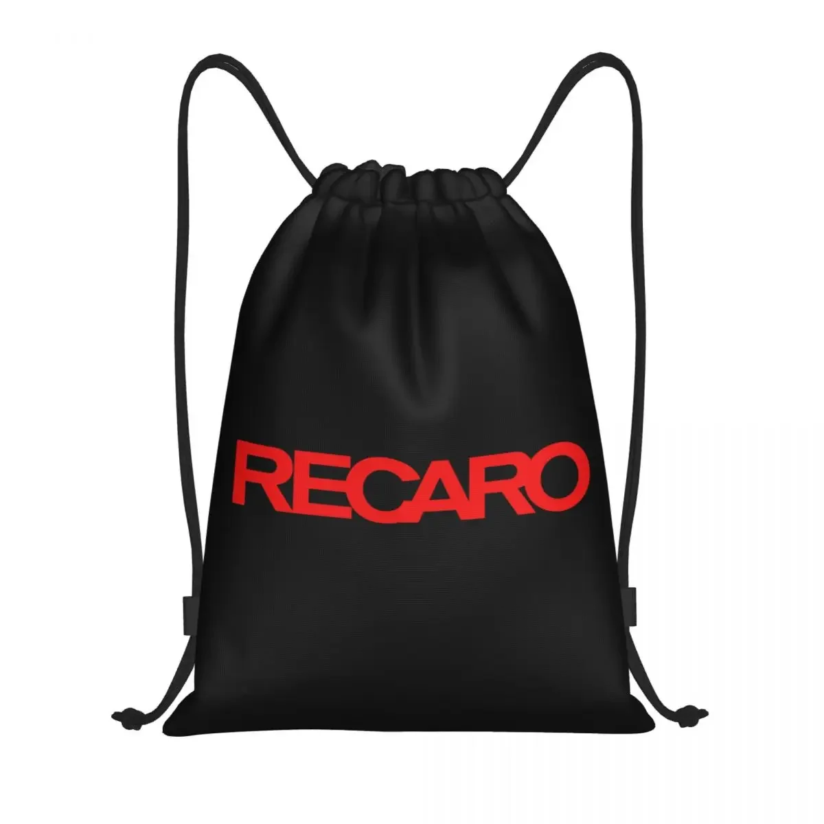 Custom Recaros Logo Drawstring Backpack Women Men Gym Sport Sackpack Foldable Shopping Bag Sack