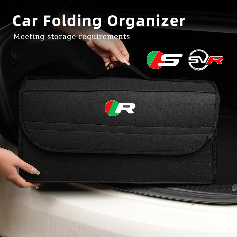 Car Trunk Organizer Bag Foldable Stowing Tidying Storage Box For Jaguar SVR XF XJ XE S-Type F-Type X-Type F-Pace I-Pace E-Pace