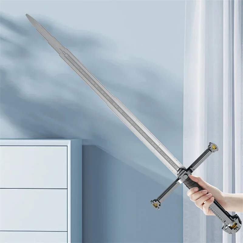 

Narsils Sword Building Set, 521 PCS King Sword Model Toy, Collectible Medieval Weapons Building Blocks Set, Role Play Narthil Lo