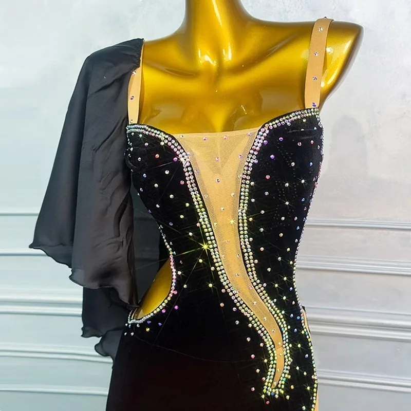 Traje de performance de dança do ventre personalizado feminino dança oriental indústria pesada quente diamante veludo cinto sutiã cinta macacão