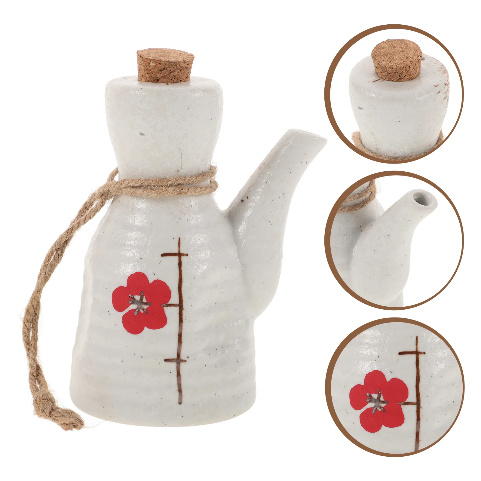 Ceramic Soy Sauce Pot Olive Oil Dispenser Bottle Small Vinegar Jars Castor Holders Ceramics