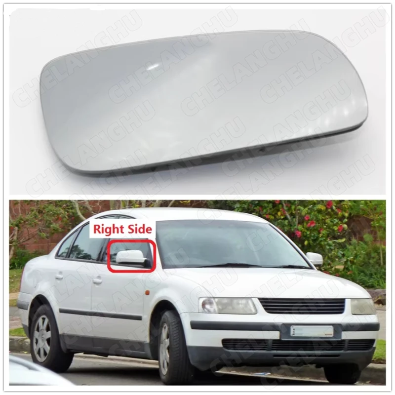 

Right Passenger Side For VW Passat B5 1997 1998 1999 2000 2001 2002 2003 2004 2005 Car-styling Heated Car Rear Mirror Glass