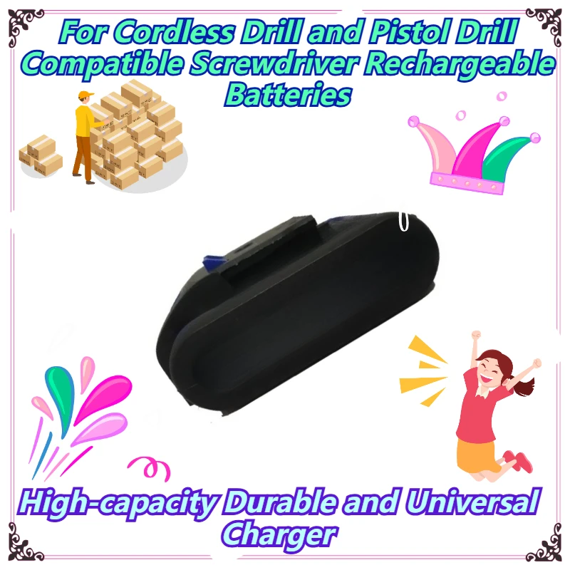

High-capacity Durable and Universal Charger For Cordless Drill and Pistol Drill Compatible Screwdriver Rechargeable Batteries