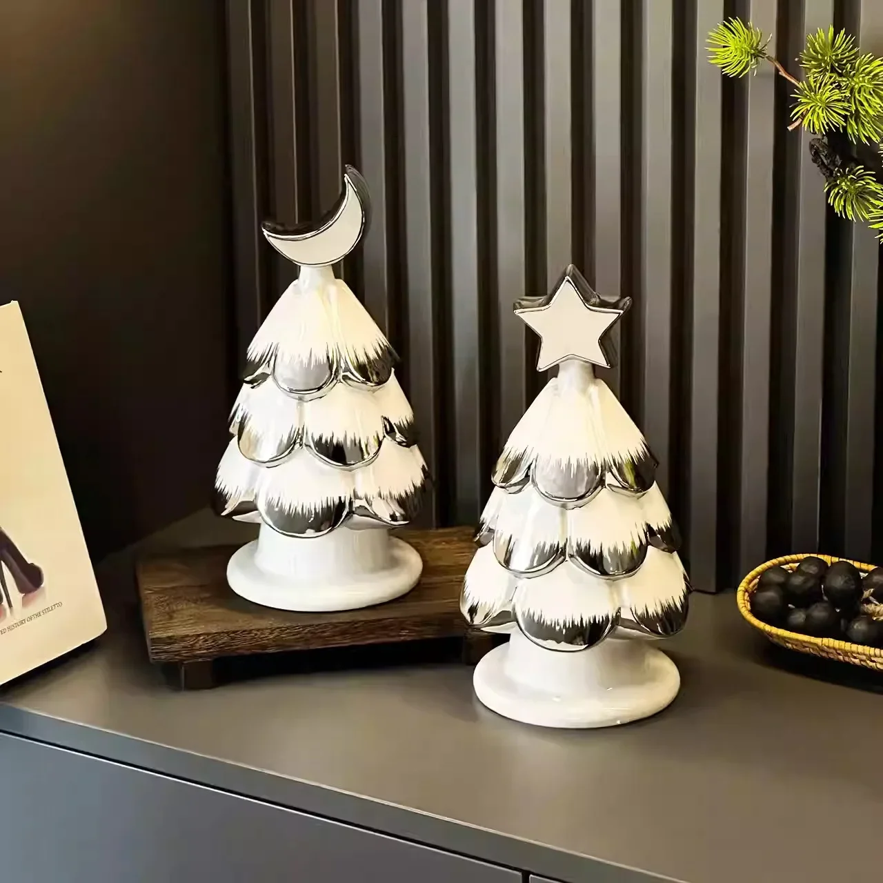 Christmas Tree Decoration Living Room Porch Desktop Wine Cabinet Decoration TV Cabinet Art Luxury High Sense Home Decoration