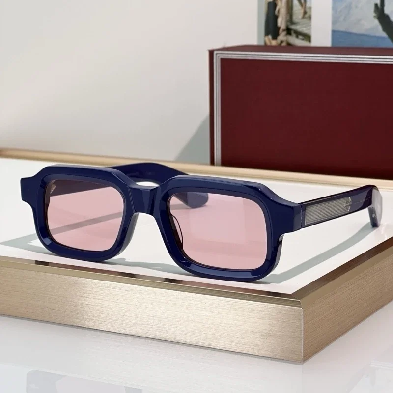 SANDROI Thick Acetate Rectangle Vip Luxury Brands Sunglasses Women Vintage Retro Outdoor Eyewear Shades High Quality Glasses