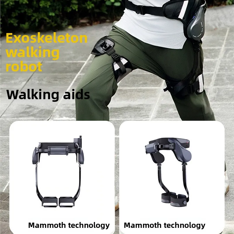 Mammoth man electric mountain climbing stairs exoskeleton AI helps intelligent walking robot elderly recover mountaineering