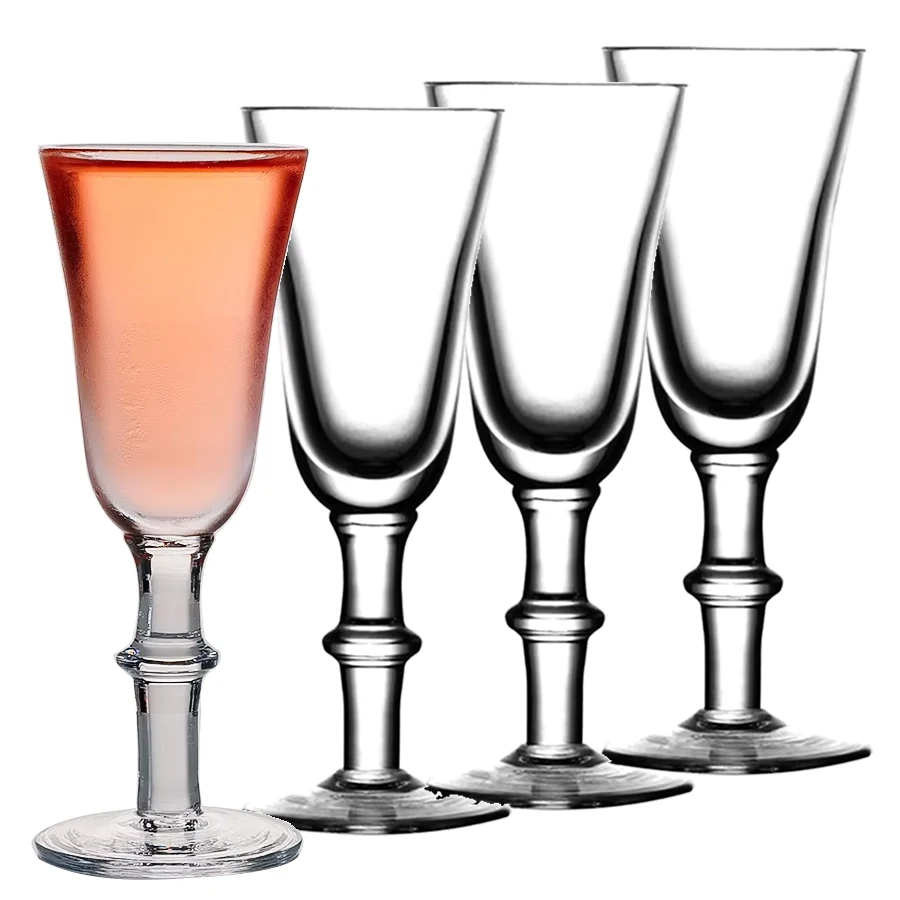 

Stemmed Liqueur/Schnapps Glasses Shot Glass Rainbow Cocktail Glass 30ml - Pack of 4