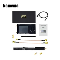 Nanovna sa6 analisador de espectro 6ghz rf frequência portátil ht09 log antena periódica teste emi fornecer software pc portátil