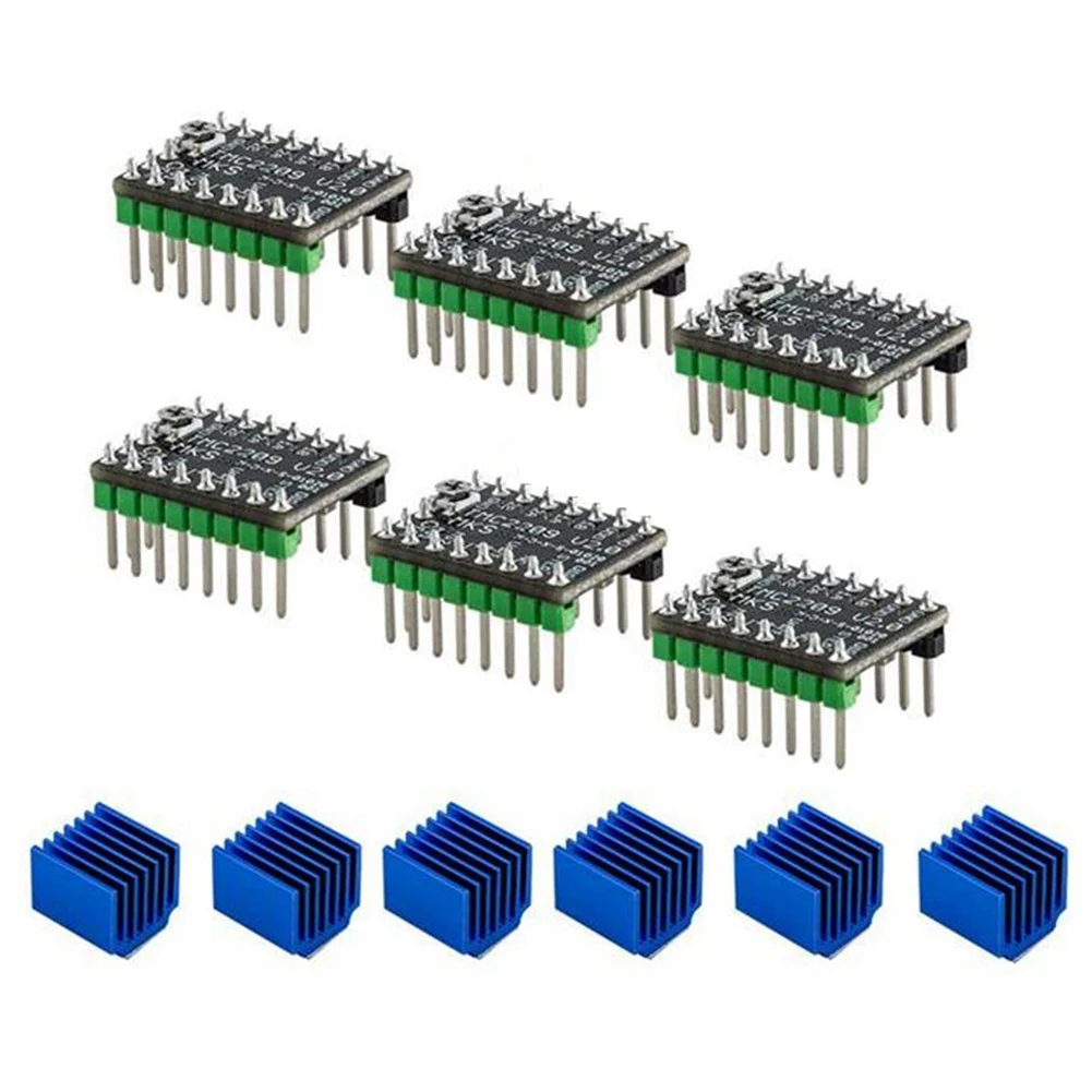 3D Printer Parts MKS TMC2209 V2.0 Stepper Motor Driver Support UART Mode for Gen L V2.0 /Robin E3D/SKR 1.3/1.4,6 Pack