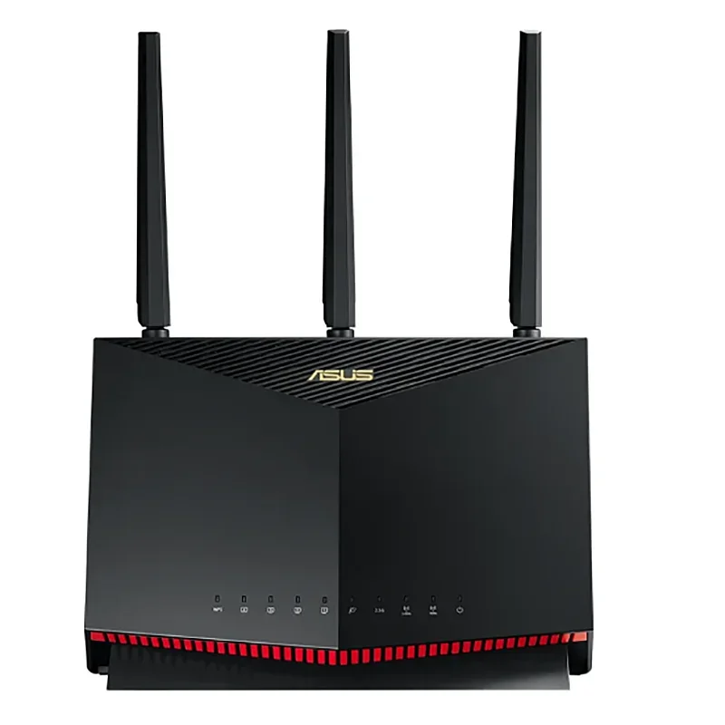 

Asus RT-AX86U AX5700 ROG Gaming WiFi Router 5700 Mbps Dual Band Wi Fi, up to 2500 square feet and 35+devices, NVIDIA GeForce