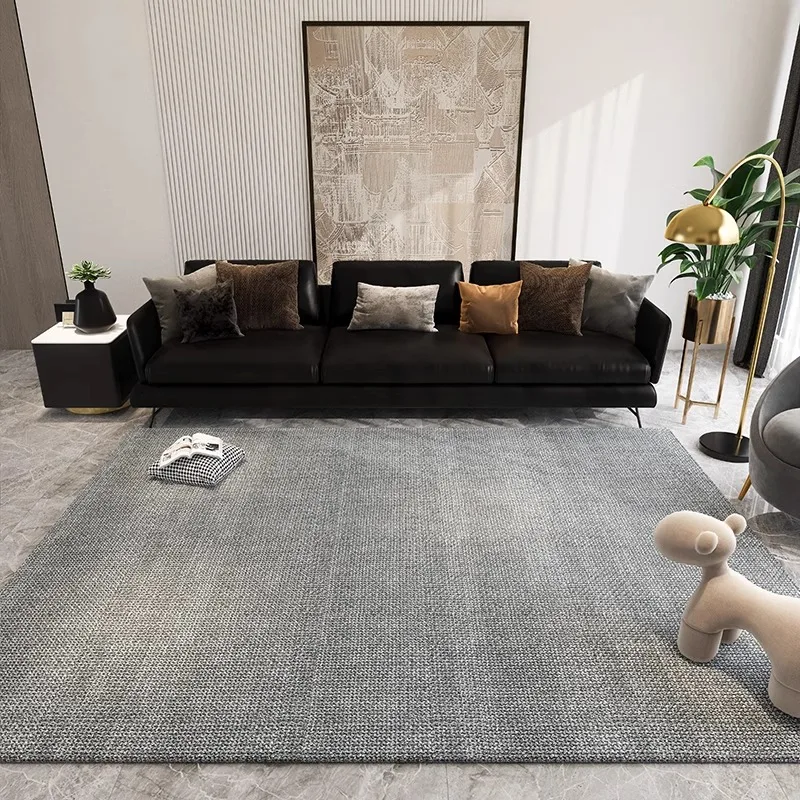 

VIKAMA современный простой высококачественный серый ковер для гостиной, спальни, нескользящий, износостойкий, легко чистящийся ковер, украшение для дома