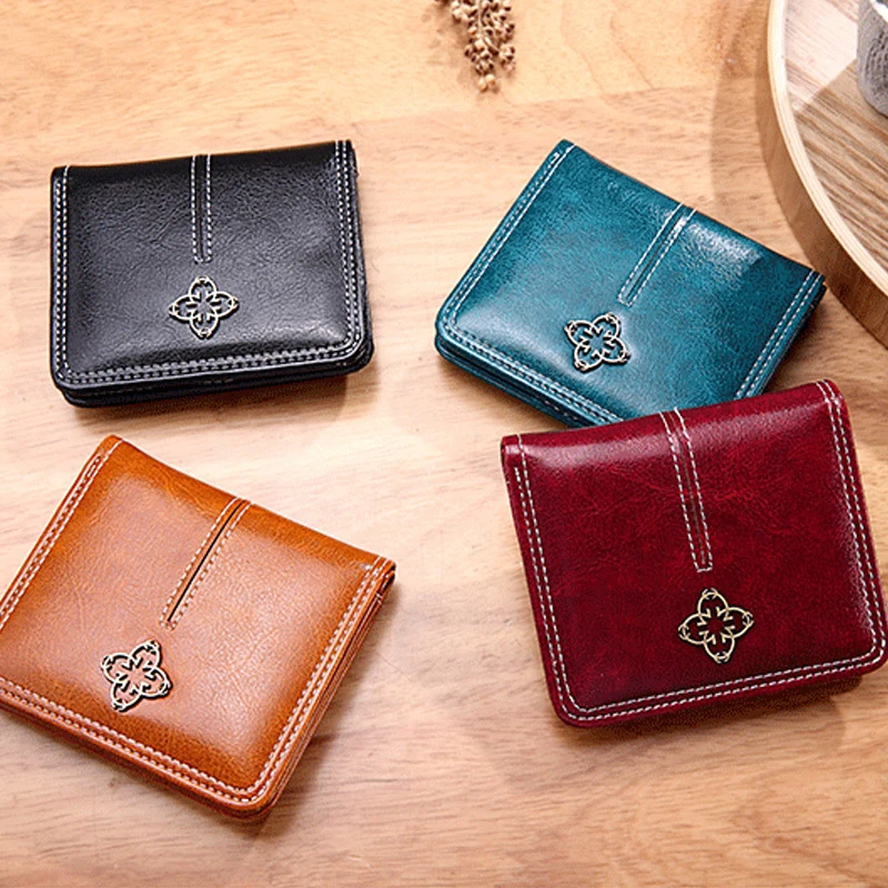 Fashion Women's Wallets Zipper Coin Bag for Women Mini Wallet Luxury Designer Pu Leather Card Holder Purses Ladies Gifts