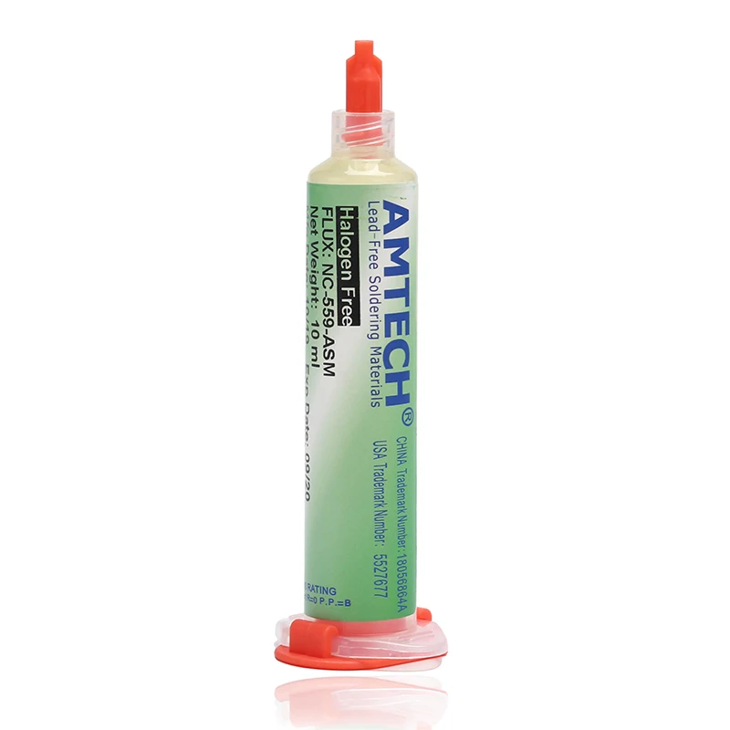 Paste Solder paste Amtech NC-559-ASM 10CC 100% Clean BGA PCB IC Reballing Soldering Paste Grease Solder Flux Dispensing needle