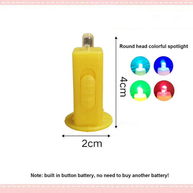 Electronic Candle Light Battery Operated LED Lamp For Paper Lantern Festival Party Decoration Colorful Electric Candle Light