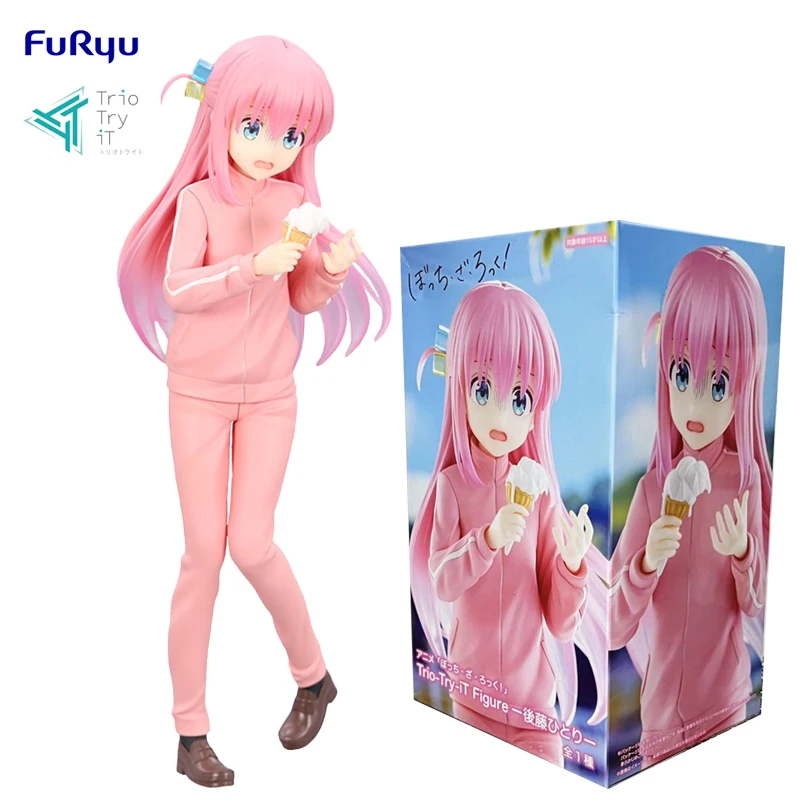 In Stock FuRyu Trio-Try-iT TV Ver. BOCCHI THE ROCK! Gotoh Hitori PVC 21CM Anime Action Figures Model Collection Toy