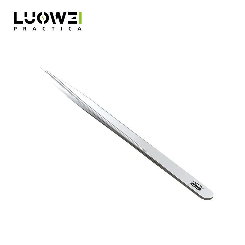 LUOWEI Trident Tweezers Mobile Phone Repair Fingerprint Flying Wire Tweezers High Precision 0.1mm Fine Tip Tweezers Hardened