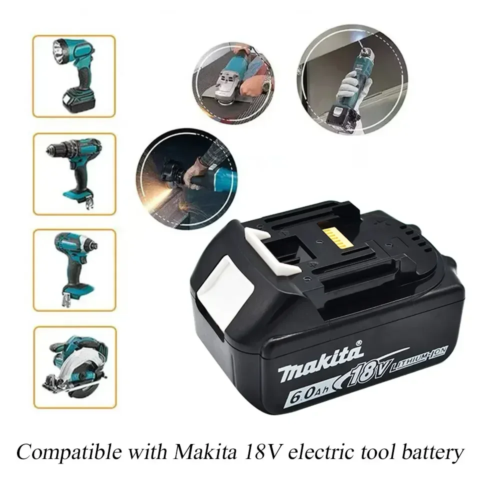 Genuine/Original Makita 18v battery bl1850b BL1850 bl1860 bl 1860 bl1830 bl1815 bl1840 LXT400 6.0Ah for makita 18v tools drill