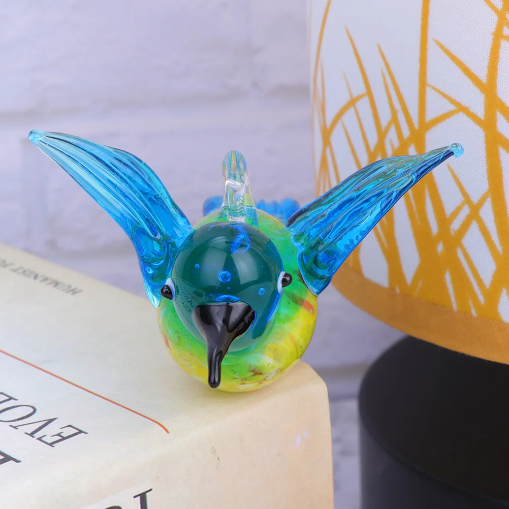 

2Pcs Glass Hummingbird Ornament Hanging Decoration Crystal Adornment Indoor Outdoor Holiday Festival Birthday Gift