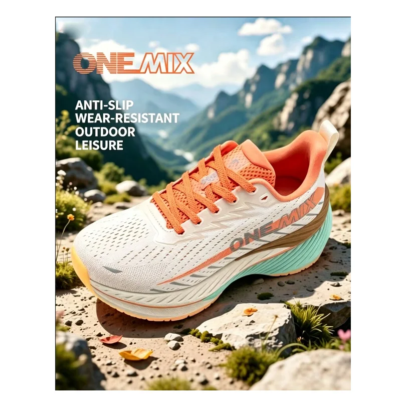 

OneMix Women's Outdoor Hiking Shoes – Durable, Non-Slip, Lightweight, Casual Sports & Mountaineering Footwear