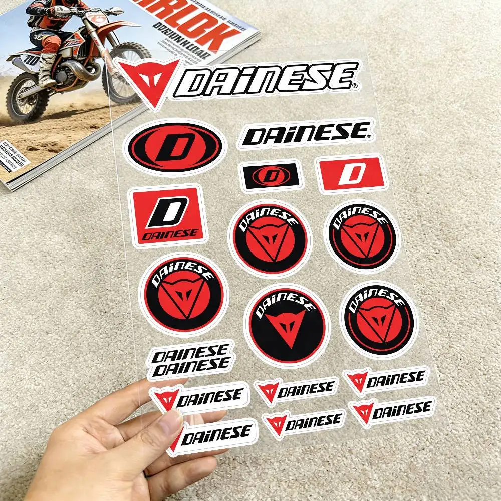 Poster D-ai-ne-se Reflective Motorcycle Stickers Waterproof Vinyl Decals For Motorbike Helmet Fuel Tank Bike