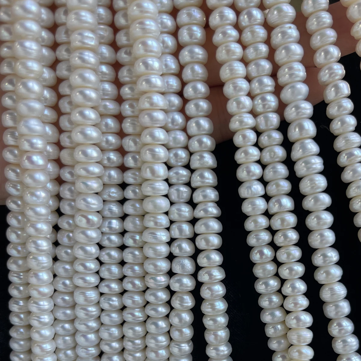 Natural Freshwater Pearl Bread-Shaped Pearl 8-9mm For Jewelry Making DIY Bracelet Earrings Necklace Accessory