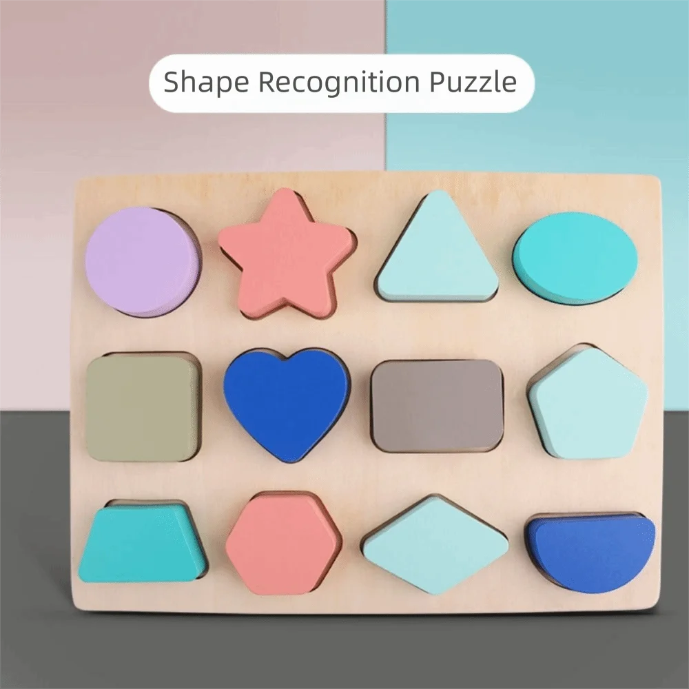 Matching Games 3D Houten Bord Wiskunde Vorm Cognitie Alfabet Nummer Puzzel Leren Kleurrijke Puzzel Jongens Meisjes