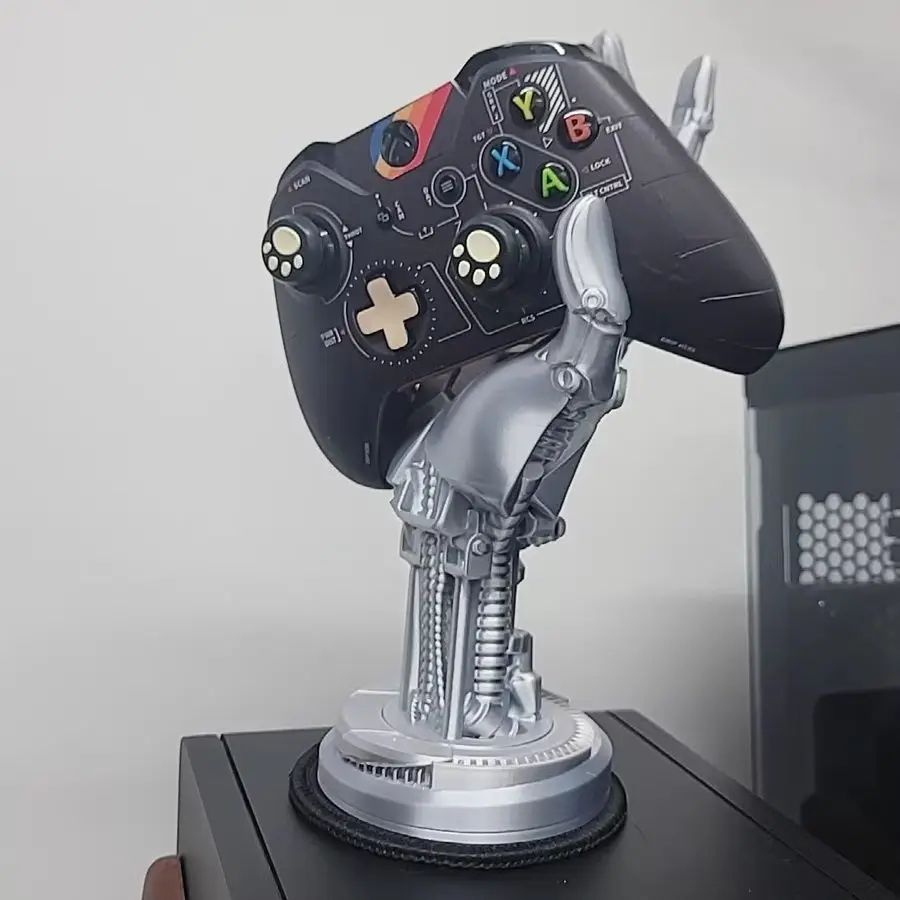 حامل وحدة التحكم اليدوية الميكانيكية Cyberpunk - حامل عالمي مستوحى من Asura لأجهزة PS5 وXbox وSwitch وMicrosoft Gamepads