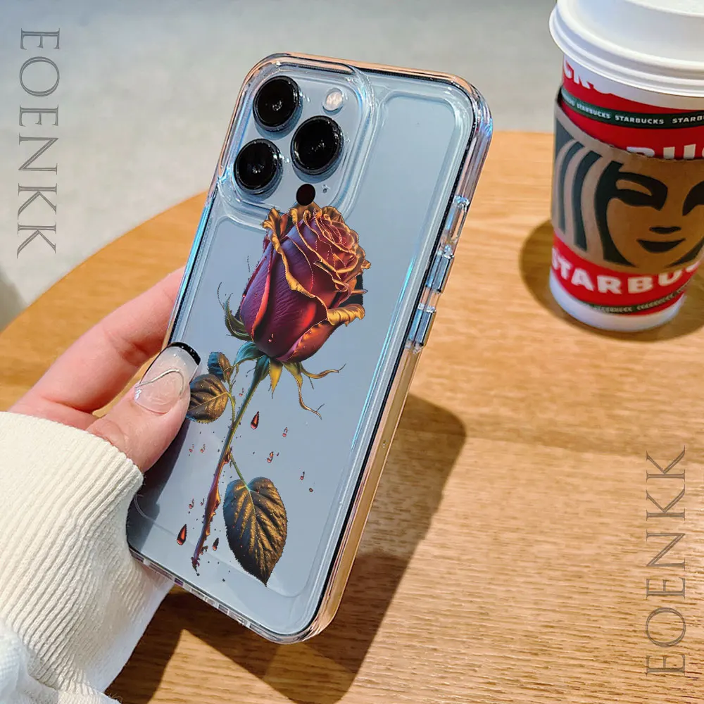 حافظة لهاتف آيفون 14 13 15 16 12 11 Pro Max X XR XS 14 15 16 Plus 12 13 غطاء ممتص للصدمات شفاف صغير