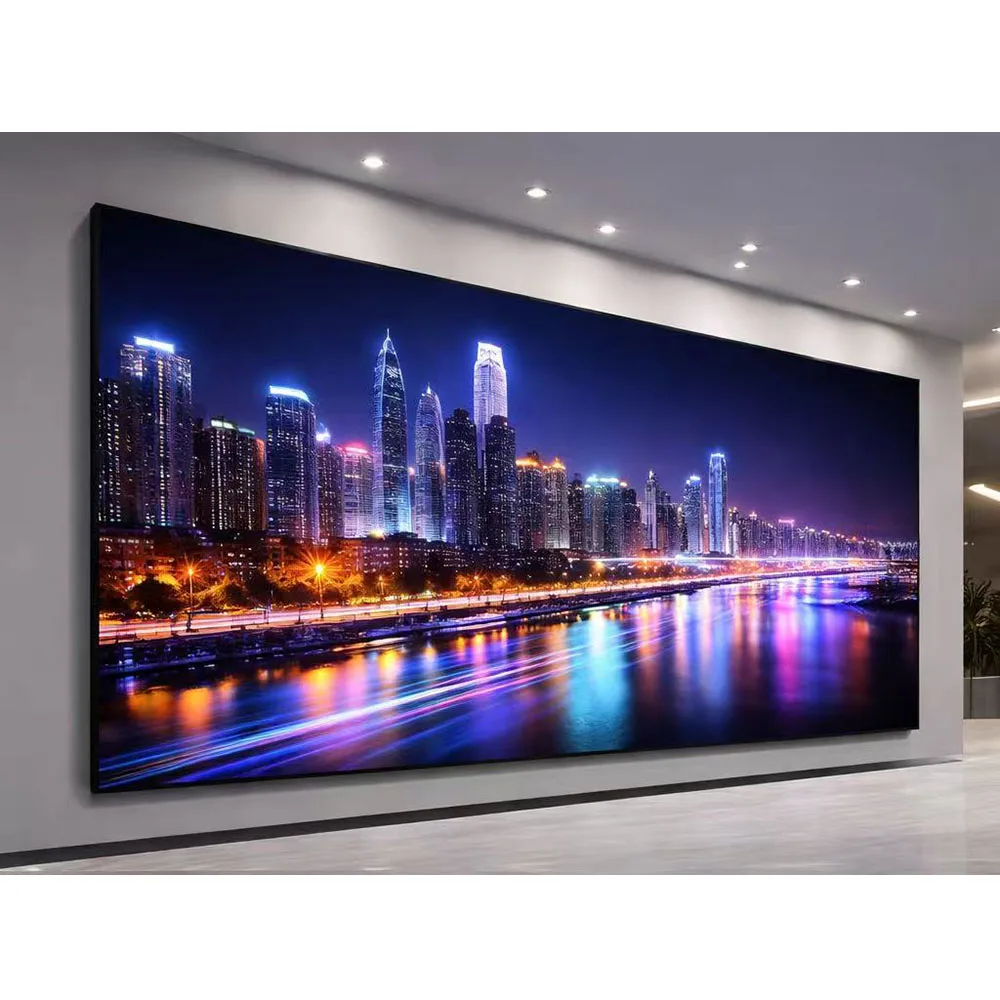 P0.9 Ultra Thin 8K High Resolution COB Indoor LED Screen Luxury Home Cinema Video Wall Display Solution