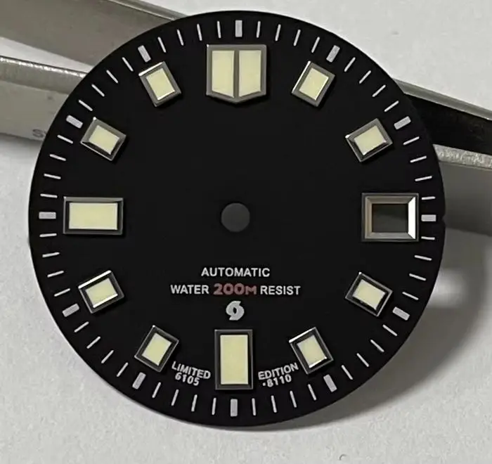 High Quality  2026 New 6105 Dial for NH35A Movement Diving Watch Modified C3 Luminous Trend