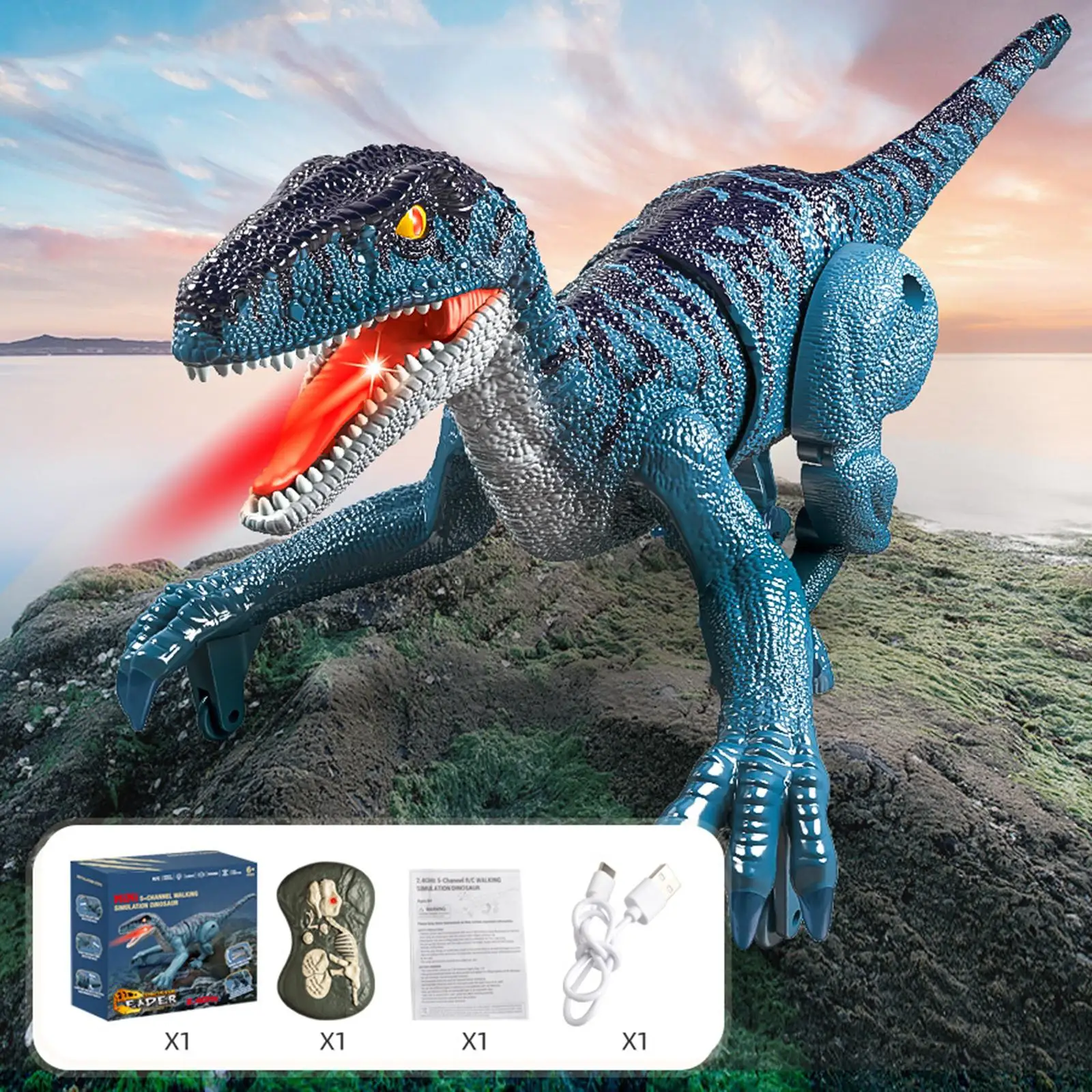 Play Dinosaur Toy Realistic Robot Dinosaur for Girls Toddlers Birthday Gifts